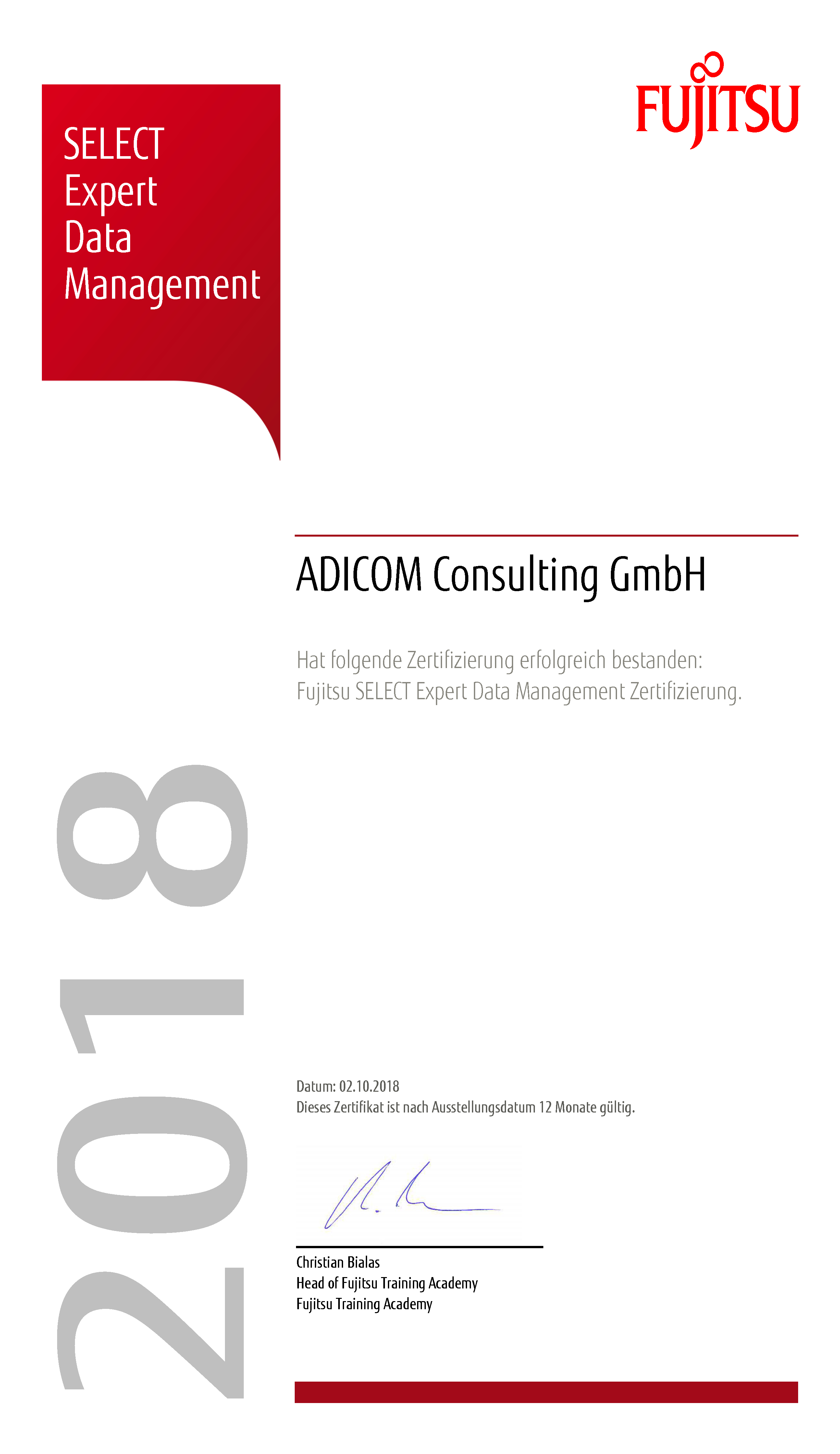 ADICOM Fujitsu SELECT Expert Data Management